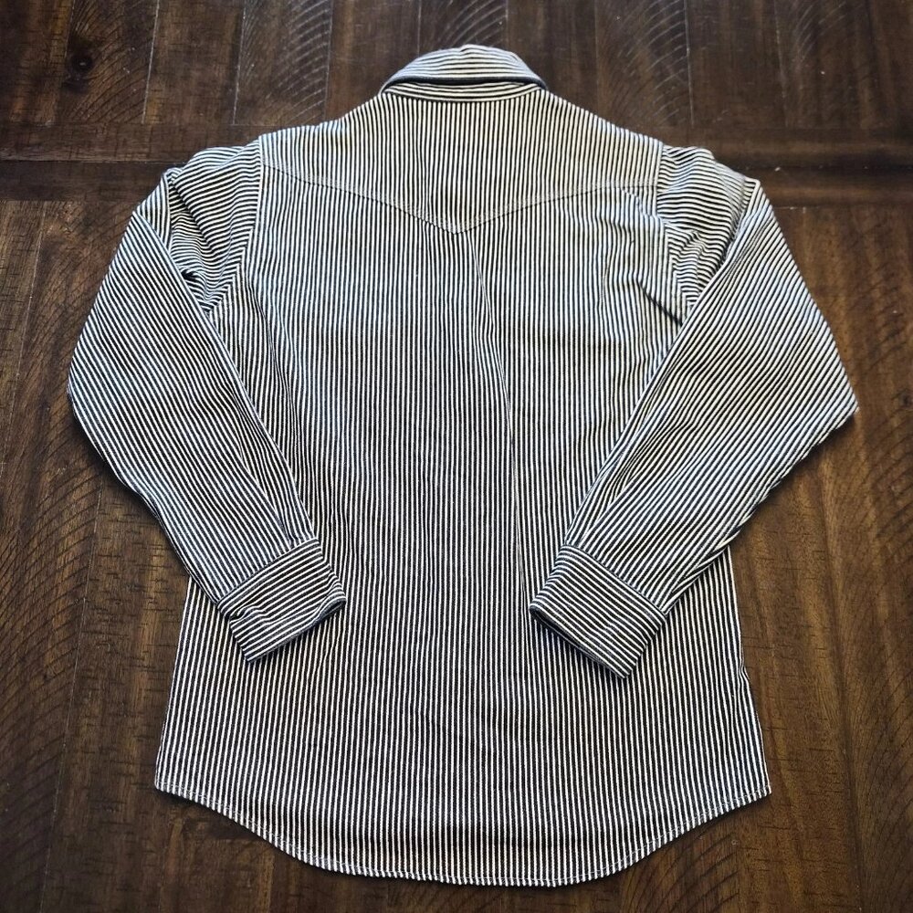 Iron Heart Mens Hickory Stripe Western Shirt Size XS IHSH-421 12 OZ JU - Picture 5 of 12